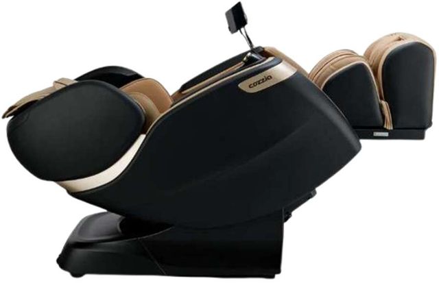 Cozzia® Qi™ SE Black/Topaz Duo Massage Chair-1
