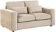 Coaster® Amador 2-Piece Camel Fabric Upholstered Track Arm Sofa Set-4
