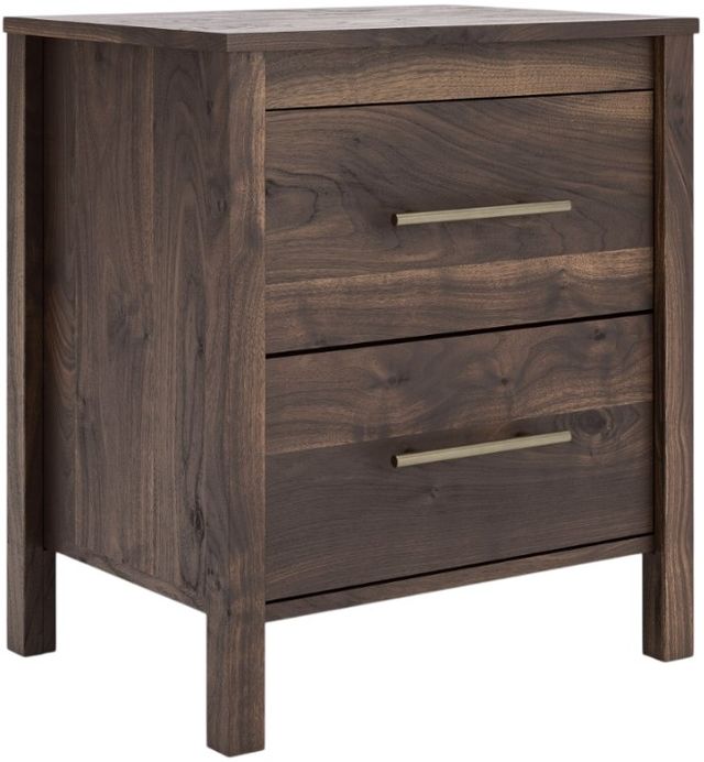 Signature Design by Ashley® Calverson Mocha 2-Drawer Nightstand-0