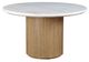 Steve Silver Co. Colvin 5-Piece White Top Dining Table Set with Toffee Base-1