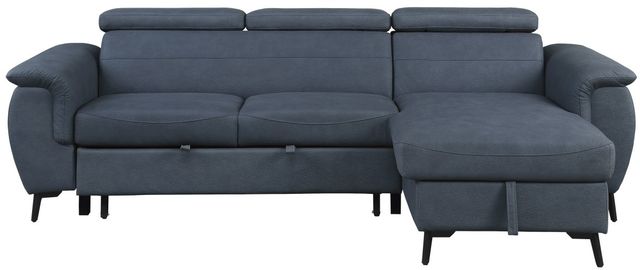 Homelegance® Cadence 2-Piece Blue Sleeper Sectional-2