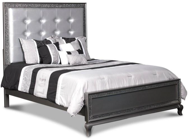 New Classic® Home Furnishings Park Imperial Pewter Eastern King Bed-0