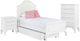 Elements International Jesse White 3-Piece White Twin Youth Bedroom Set-0