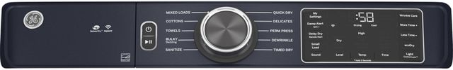 GE® Sapphire Blue Front Load Washer & Gas Dryer Laundry Pair-4