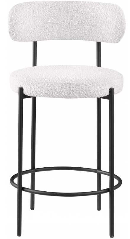 Meridian Furniture Beacon Cream/Matte Black Counter Stool-1