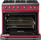 Viking® 5 Series 36" Valentine Pro Style Gas (LP) Range with Polished Chrome Trim-1