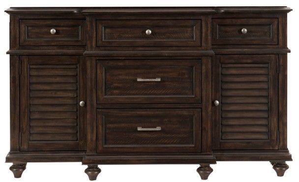 Mazin Furniture Cardano Driftwood Charcoal Buffet-0