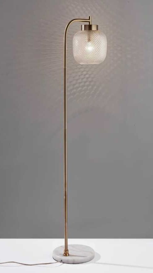 Adesso® Natasha White Floor Lamp-3