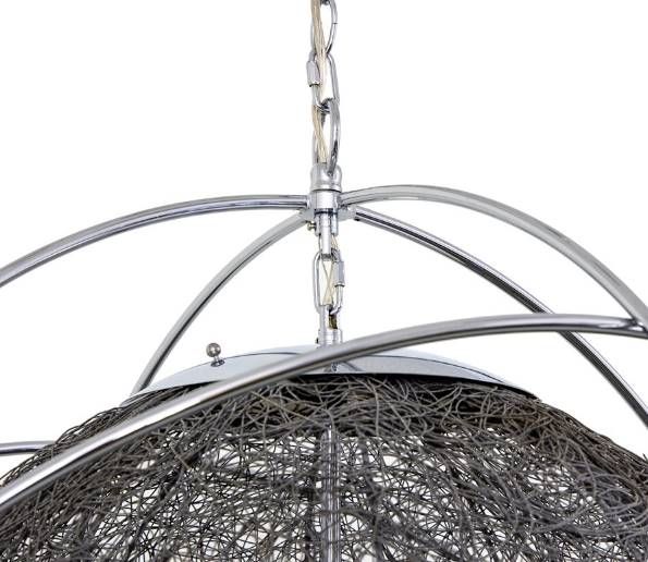 YHD Chrome 3-Light Orb Chandelier-4