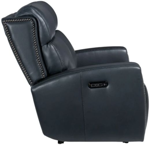 Hooker® Furniture MS Ruthe Salvo Denim Power Reclining Loveseat with Power Headrest-2