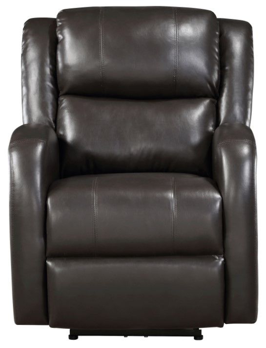 Homelegance® Foxcroft Brown Power Reclining Chair-2