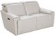 Futura Leather Espresso/Myrtle Beige Power Reclining Loveseat-0