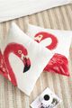 A & B Home 2-Piece Red/White Throw Pillow Set-1
