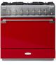 AGA™ Elise 36" Piccadilly Red Pro Style Dual Fuel Range-0