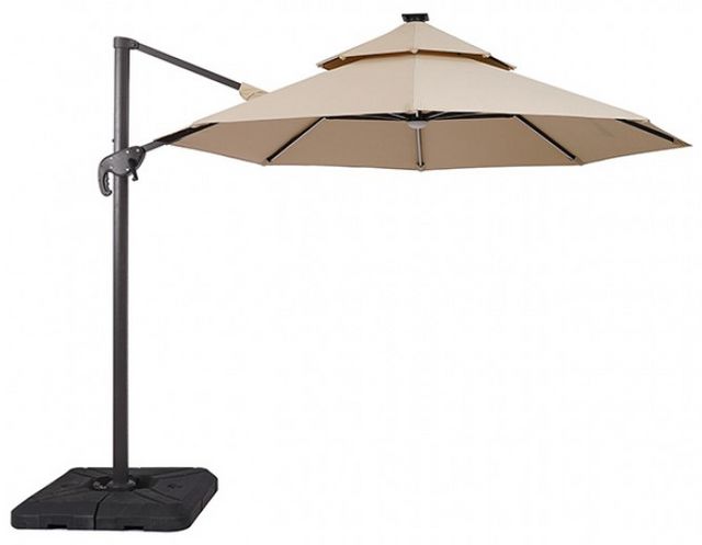 Furniture of America® Fera Beige Aluminum/Polyester Outdoor Umbrella-0