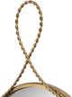 TOV Furniture Ravina Braided Brass Round Wall Mirror-5