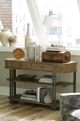 Hammary® Saddletree-Hamilton Brown Sofa Table-1