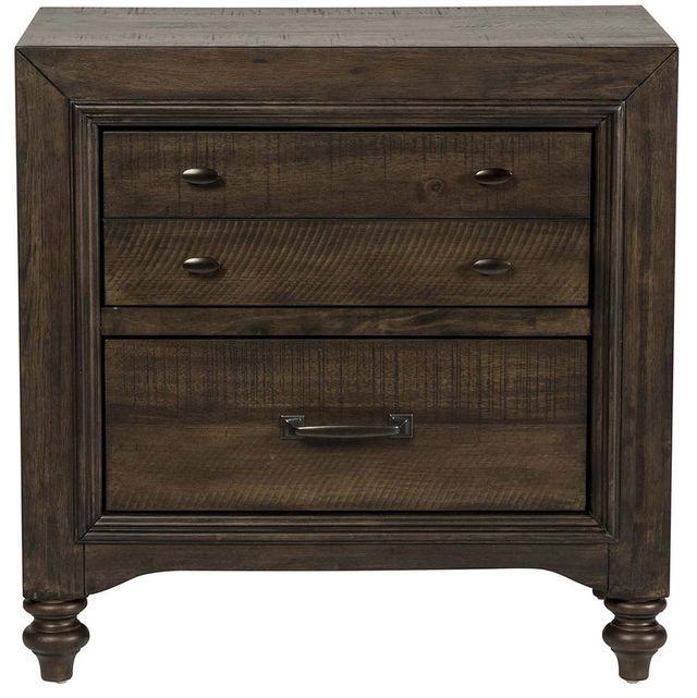 Clearance Liberty Furniture Catawba Hills Peppercorn Nightstand-1