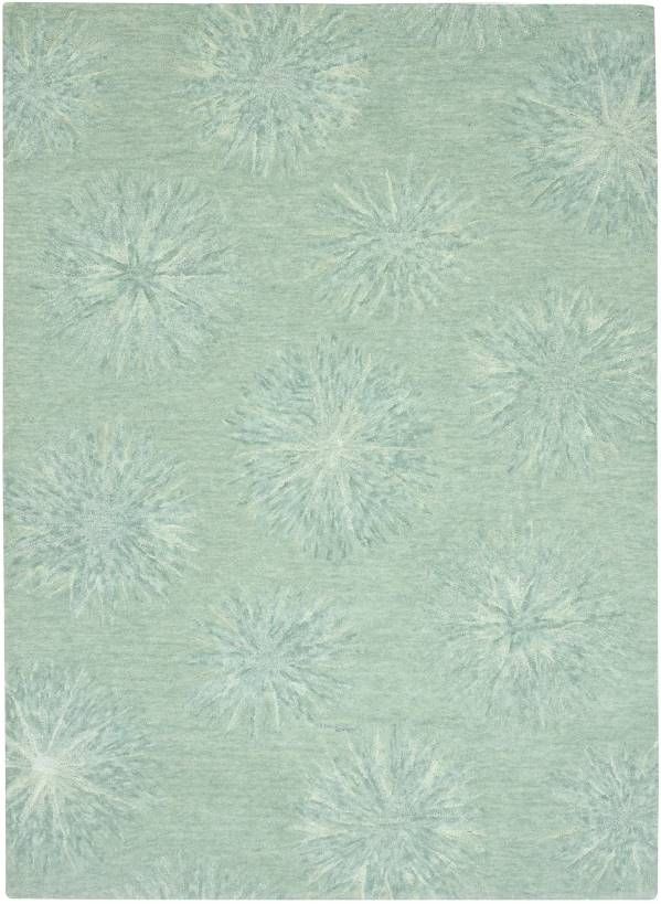 KAS Rugs Serenity Turquoise Burst 5'x7' Area Rug-0