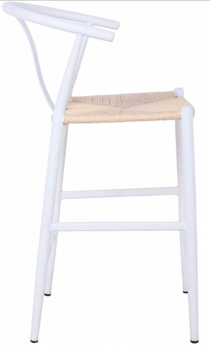 Meridian Furniture Beck Matte White Stool-2