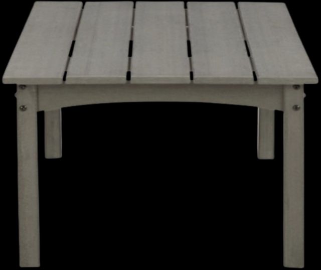 Signature Design by Ashley® Visola Gray Polyethylene Outdoor Cocktail Table-2