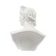 A & B Home Glossy White Bust Statue-3