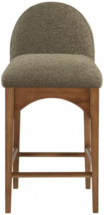 Meridian Furniture Waldorf Olive/Walnut Brown Counter Stool-1