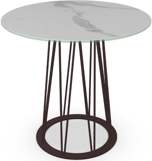 Amisco Customizable Calypso 36" Italian Porcelain Round Counter Height Table-0