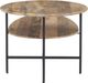 Powell® Cleo Gold 2-Tiered Coffee Table with Black Base-4