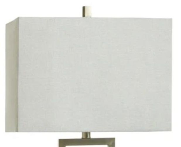 Stylecraft Light Gray/Nickel Table Lamp -2