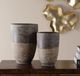 Uttermost® Emberwash 2-Piece Deep Charcoal/Weathered Patina Planters-1