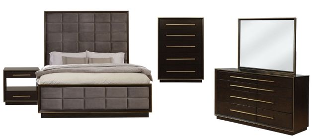 Coaster® Durango 5-Piece Gray/Smoked Peppercorn California King Bedroom Set-0