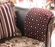 Furniture of America® Quirino Burgundy/Dark Brown Sofa and Loveseat-3
