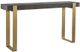 Uttermost® Kea Light Gray Console Table with Brushed Brass Base-0