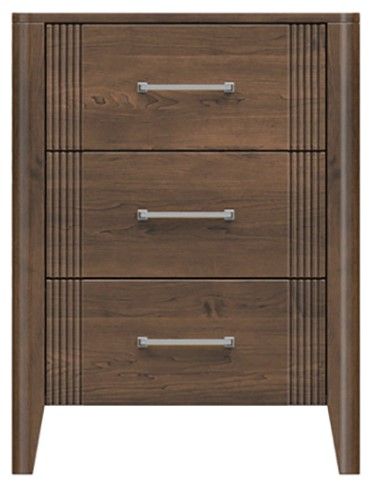 Country View Woodworking Brown Maple 26" Bedside Chest-0