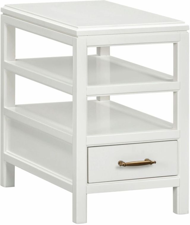 aspenhome® Alexander White Chairside Table-0