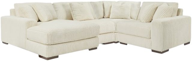Signature Design by Ashley® Lindyn 4-Piece Ivory Left-Arm Facing Sectional and Chaise-0
