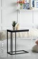A & B Home  Blue Mosaic C-Tables with Black Metal Base-4
