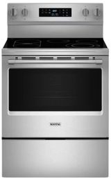 Maytag® 30" Fingerprint Resistant Stainless Steel Freestanding Electric Range with No Preheat Air Fry and Air Baking