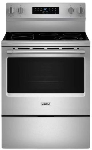 Maytag® 30" Fingerprint Resistant Stainless Steel Freestanding Electric Range with No Preheat Air Fry and Air Baking