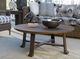 Tommy Bahama® Outdoor Kilimanjaro Tobacco Round Cocktail Table with Teak Top-2
