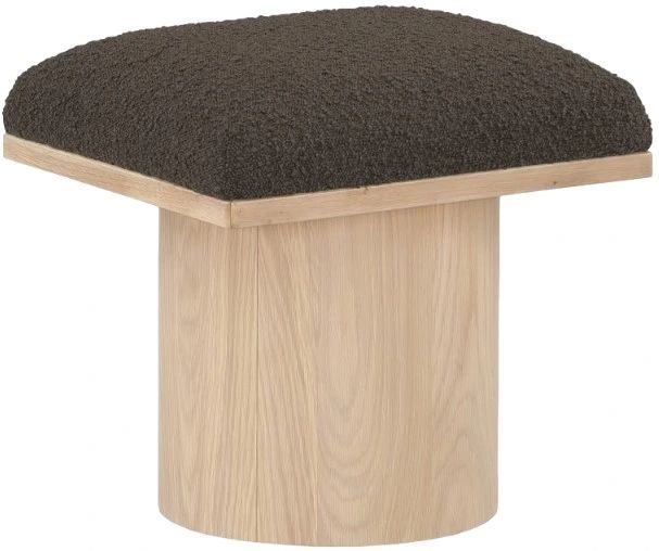 Meridian Furniture Pavilion Brown/Natural Modular Stool-0