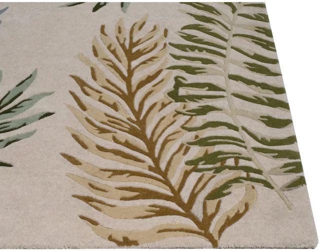 KAS Rugs Cove Ivory Ferns 5'x8' Area Rug-1