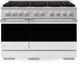 ZLINE Marino 48" Stainless Steel Pro Style Gas Range with White Matte Door-0