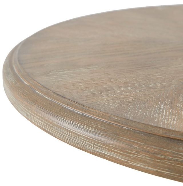 Olliix by Madison Park Lexi Walnut Table with Antique Cream Base-2