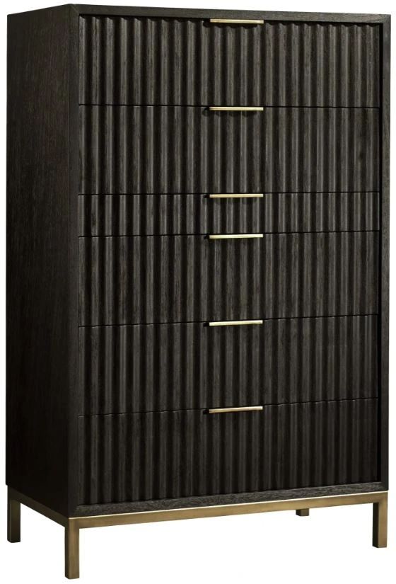 Modus Furniture Kentifield Black Drifted Oak Chest-0