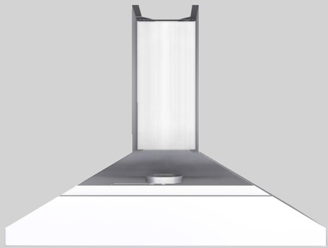 Vent-A-Hood® 48" White Wall Mounted Range Hood-2