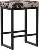 Emerald Home Abilene 2-Piece Cow Hide Print Barstool Set-0