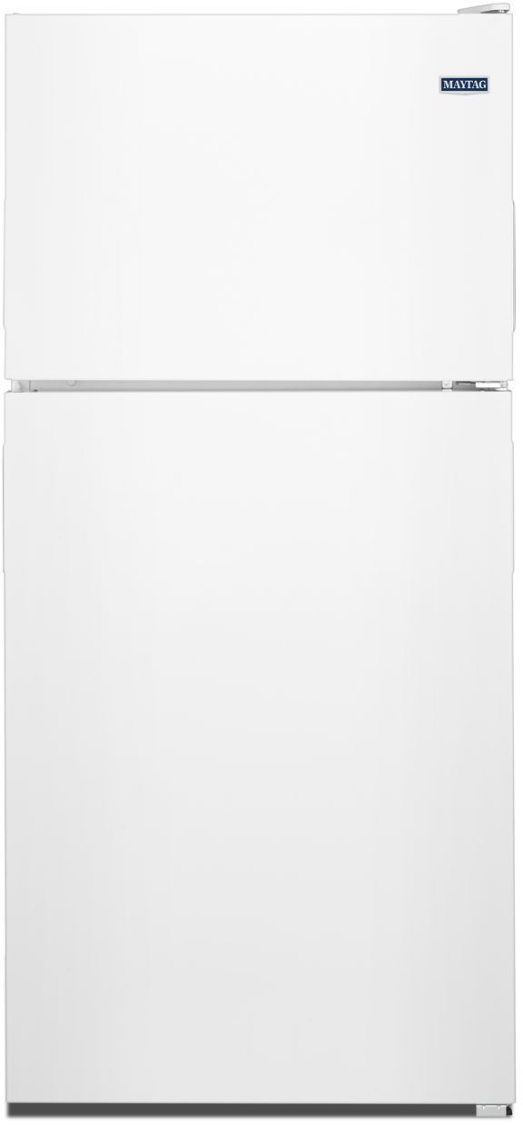 Maytag® 30 in. 18.2 Cu. Ft. White Top Freezer Refrigerator