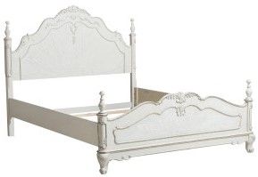 Mazin Furniture Cinderella New White Full Youth Bed-1